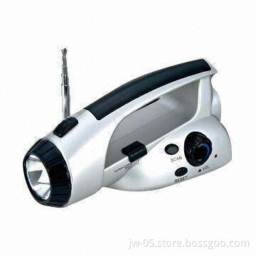 Dynamo Torch with Siren Alarm and FM Radio